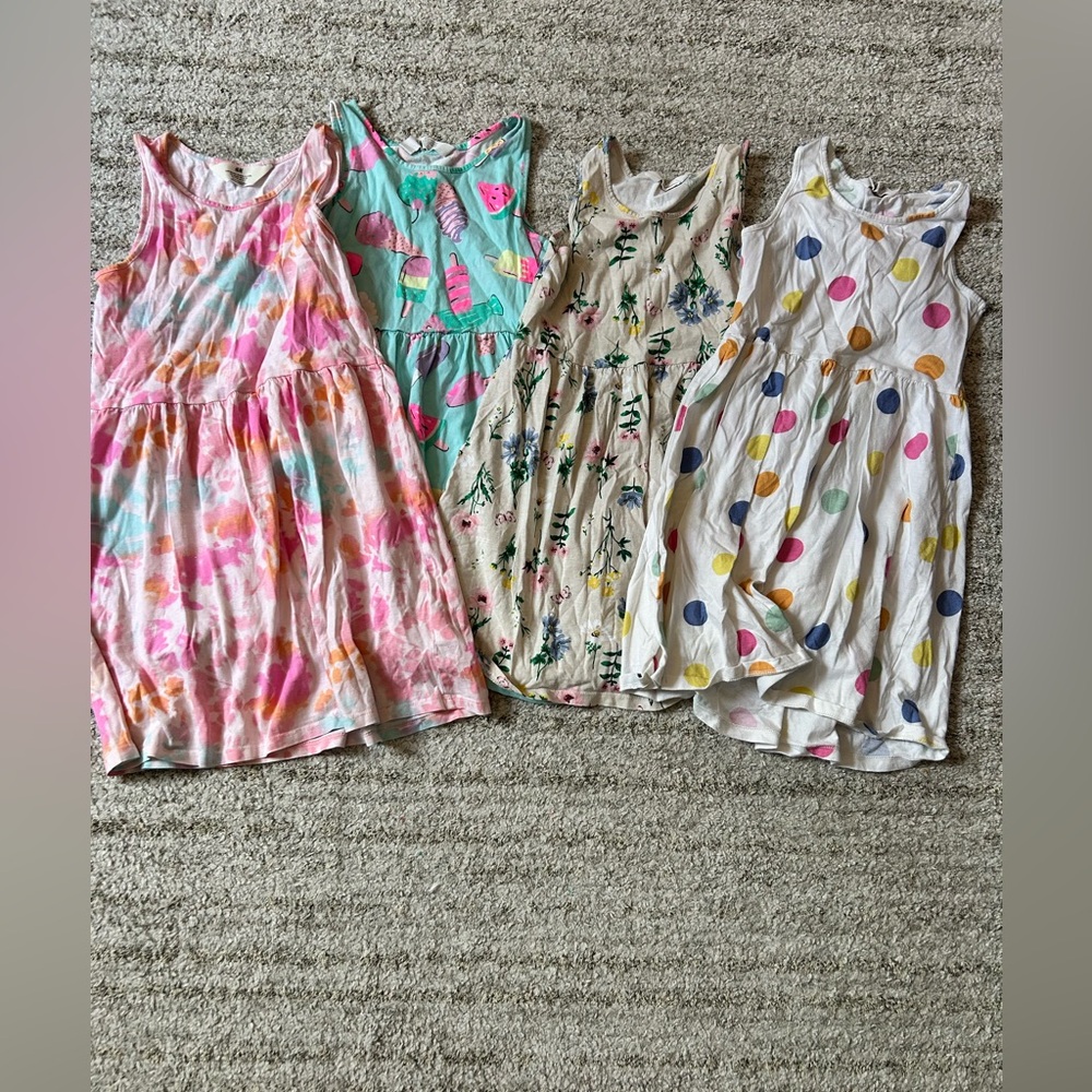 H&M Girl Tank Dresses Set of 4 Size 8-10 PERFECT FOR SUMMER